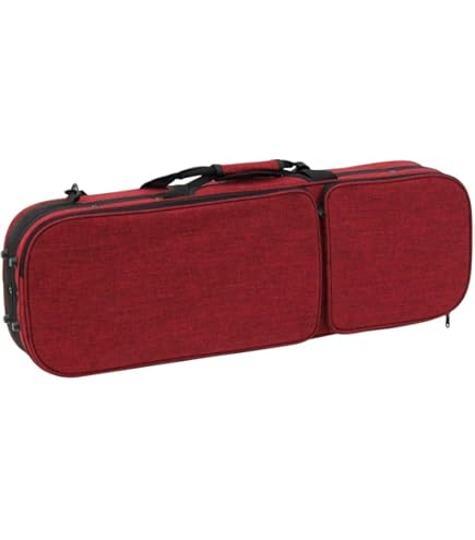 Amazon | 東洋楽器 バイオリンケース ULシェルR レッド 4/4サイズ